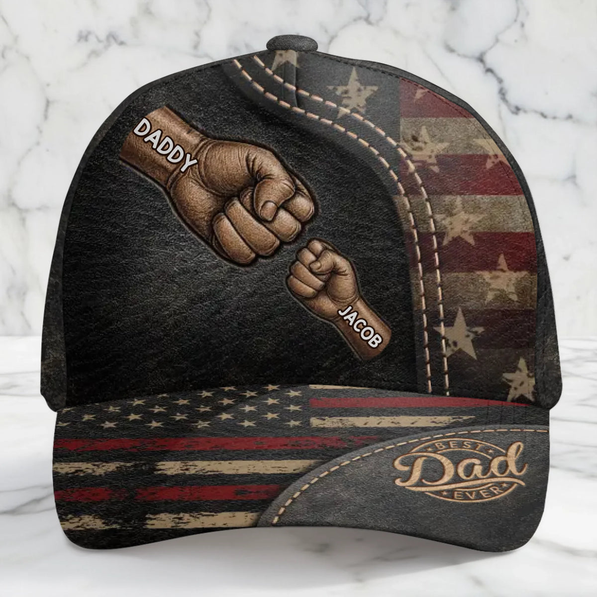 Custom Hat, All Over Print Classic Cap - Personalized Birthday Gifts For Dad, Grandpa - Dad And Grandpa Forever