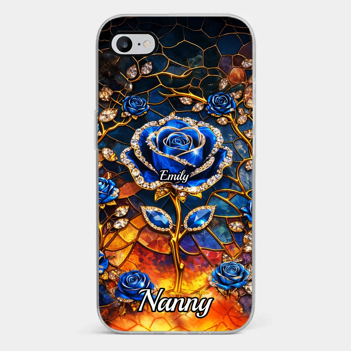 Custom Clear Phone Case - Personalized Mother's Day Birthday Gifts For Mom, Grandma - Happiness Is  Being With You