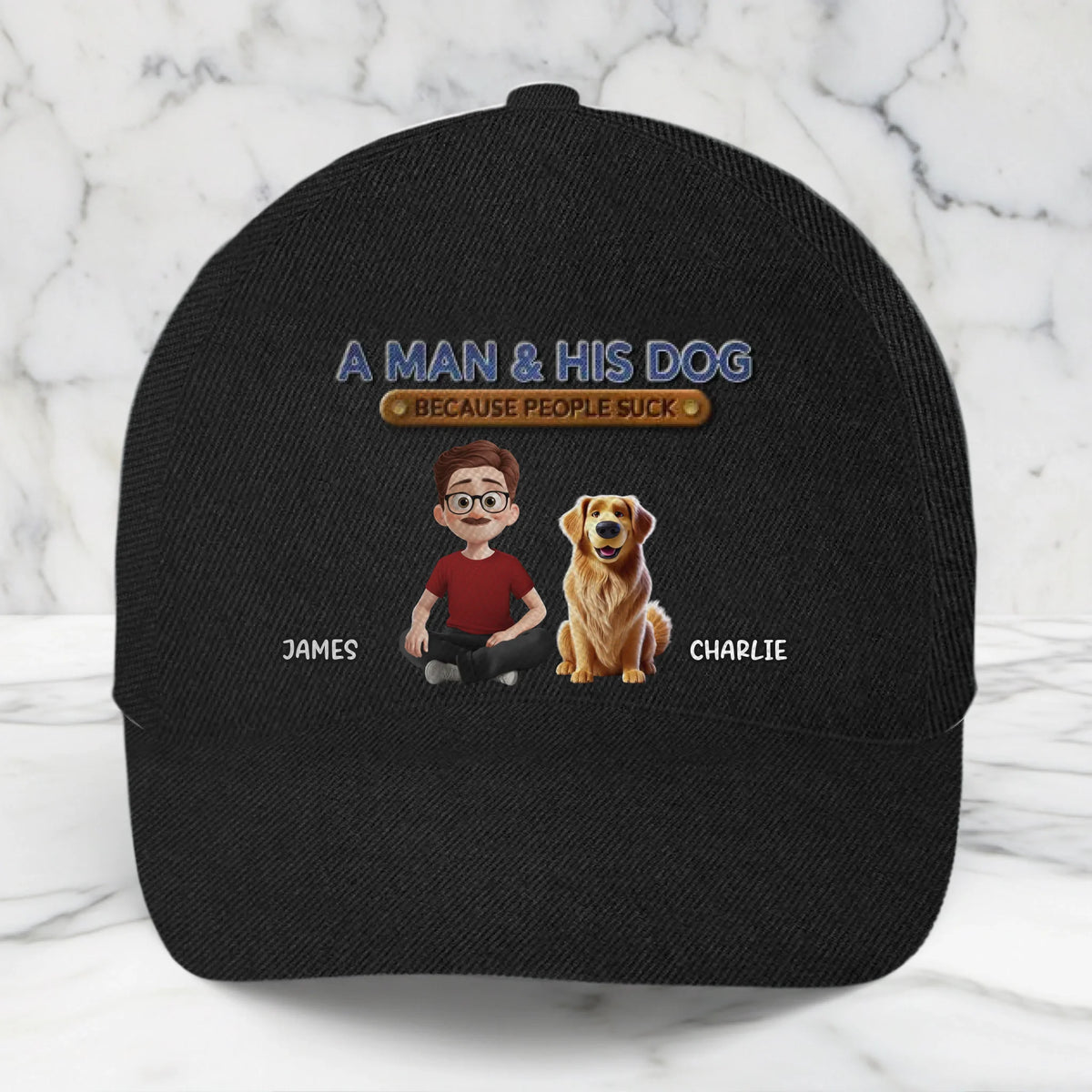Custom Hat, All Over Print Classic Cap - Personalized Birthday Gifts For Dog Lovers, Dog Dad And Mom - The Pack’s Favorite Human