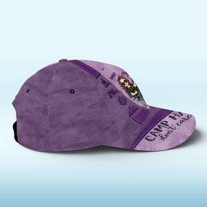 Casquette de camping personnalisée, imprimé intégral, style classique, cadeau pour les amateurs de camping.