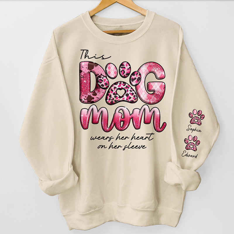 La vie est meilleure avec un chien ! Sweat-shirt unisexe personnalisé avec motif sur la manche. Cadeau pour les propriétaires et les amoureux des animaux.