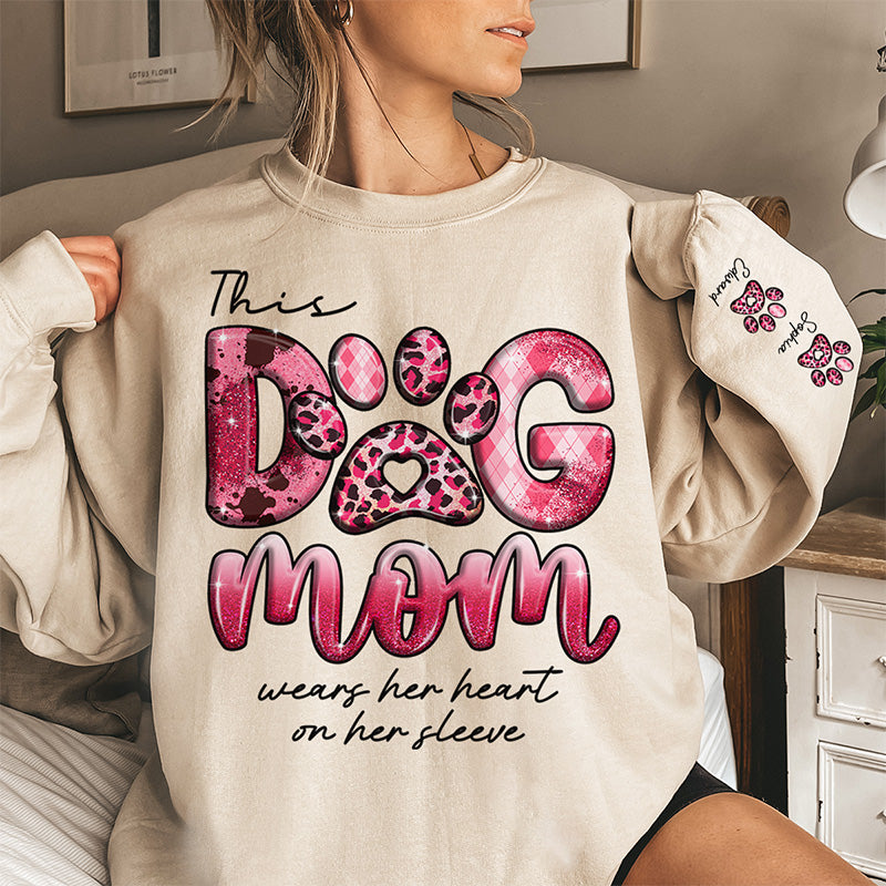 La vie est meilleure avec un chien ! Sweat-shirt unisexe personnalisé avec motif sur la manche. Cadeau pour les propriétaires et les amoureux des animaux.