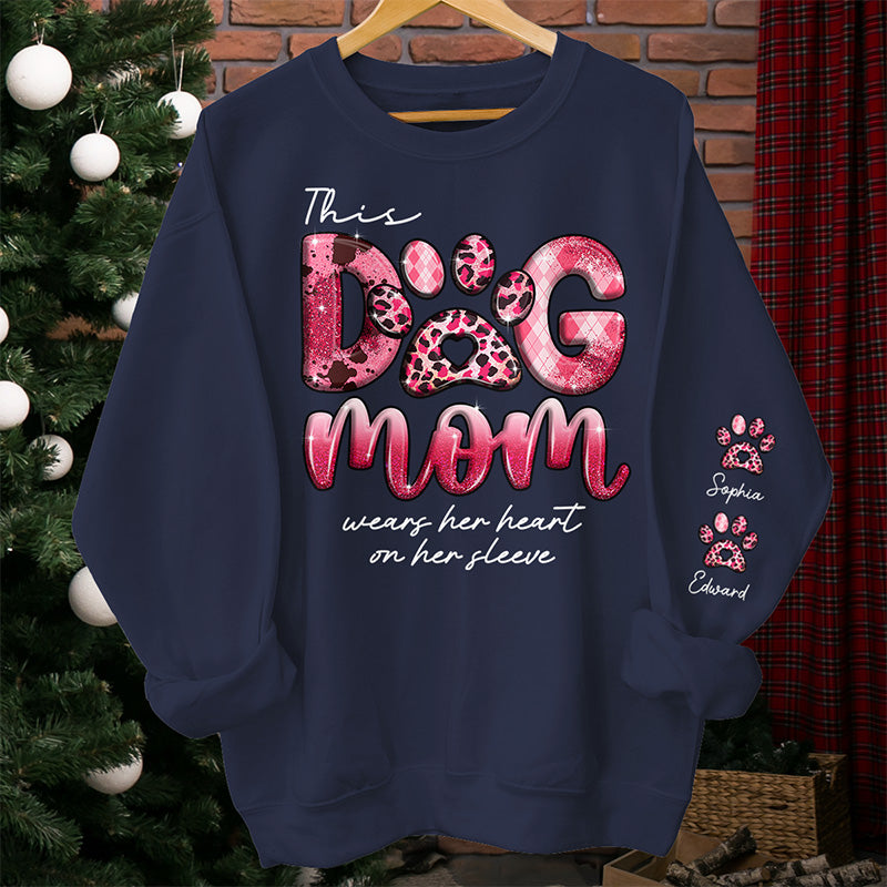 La vie est meilleure avec un chien ! Sweat-shirt unisexe personnalisé avec motif sur la manche. Cadeau pour les propriétaires et les amoureux des animaux.