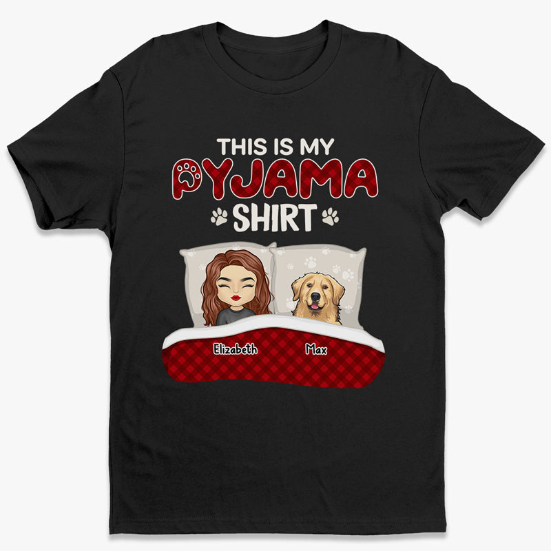 T-shirt unisexe personnalisé « This Is My Pajama » pour chien et chat, sweat-shirt à capuche, cadeau idéal pour les propriétaires et les amoureux des animaux.