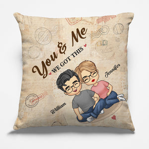 Toi et moi, on a ça ! Oreiller personnalisé pour couple ! Cadeau pour mari et femme, anniversaire