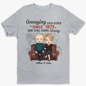We Annoying Each Other & Still Going Strong - Couple Personalized Custom Unisex T-shirt, Hoodie, Sweatshirt - Gift For Husband Wife, Anniversary