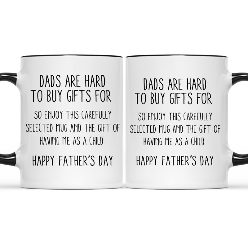 Dad, Happy Father's Day! - Family Personalized Custom Accent Mug - Father's Day, Birthday Gift For Dad