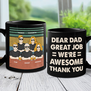 Cher papa, nous sommes tous géniaux - Tasse personnalisée familiale - Cadeau de fête des pères, d'anniversaire pour papa