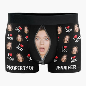 Boxer personnalisé humoristique pour homme, cadeau d'anniversaire pour petit ami, mari ou anniversaire.