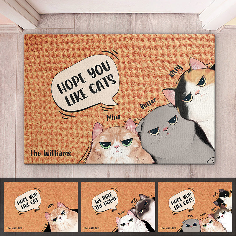 Cats Rule The World - Cat Personalized Custom Decorative Mat - Gift For Pet Owners, Pet Lovers