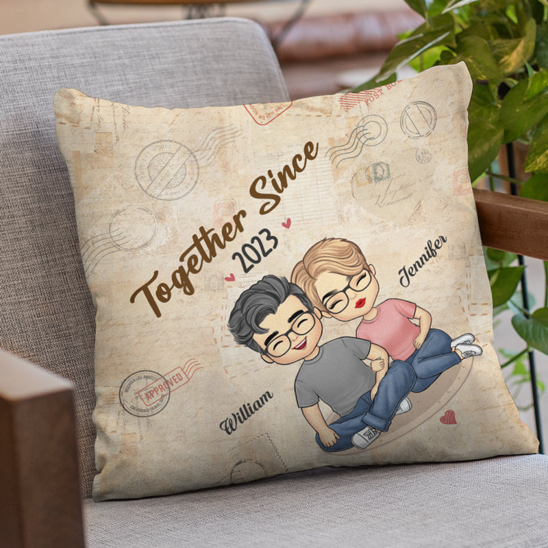Toi et moi, on a ça ! Oreiller personnalisé pour couple ! Cadeau pour mari et femme, anniversaire