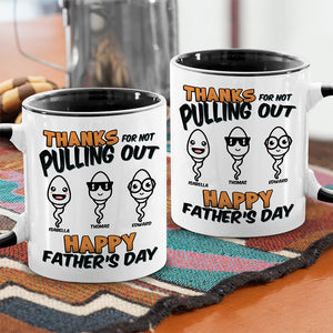 Merci papa pour tout - Tasse personnalisée avec accents personnalisés pour la famille - Cadeau de fête des pères, d'anniversaire pour papa