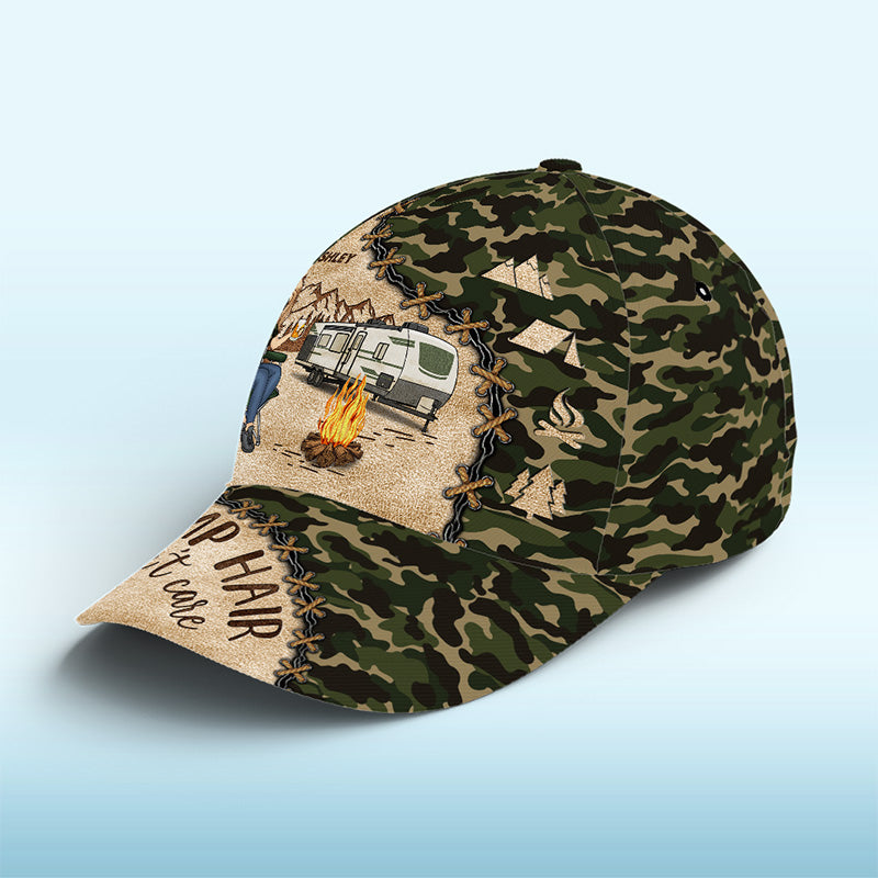 Nous sommes des campeurs heureux - Casquette de camping personnalisée, casquette classique à imprimé intégral - Cadeau pour les amateurs de camping