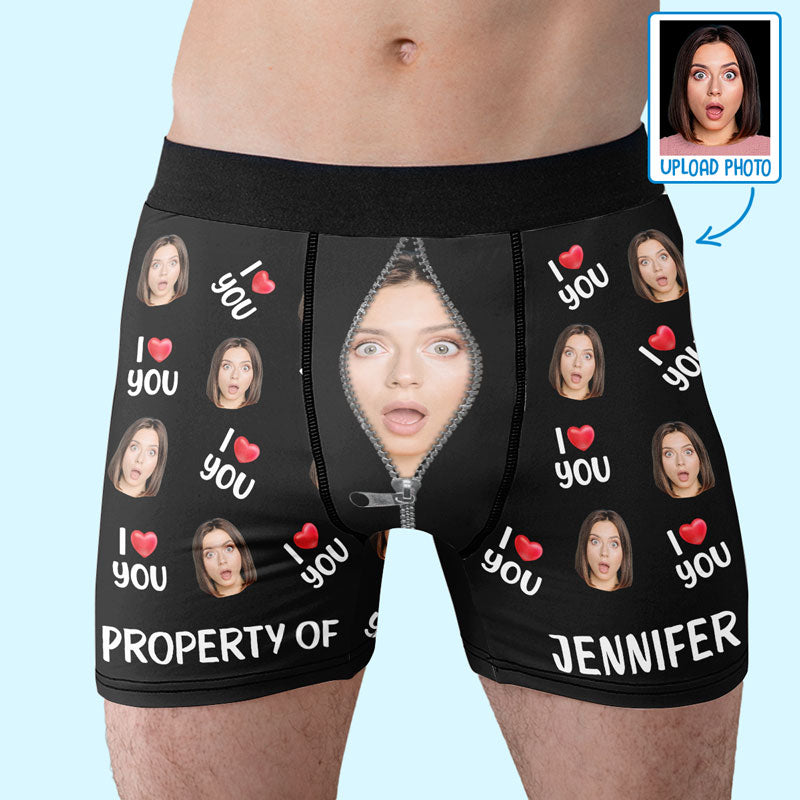 Boxer personnalisé humoristique pour homme, cadeau d'anniversaire pour petit ami, mari ou anniversaire.