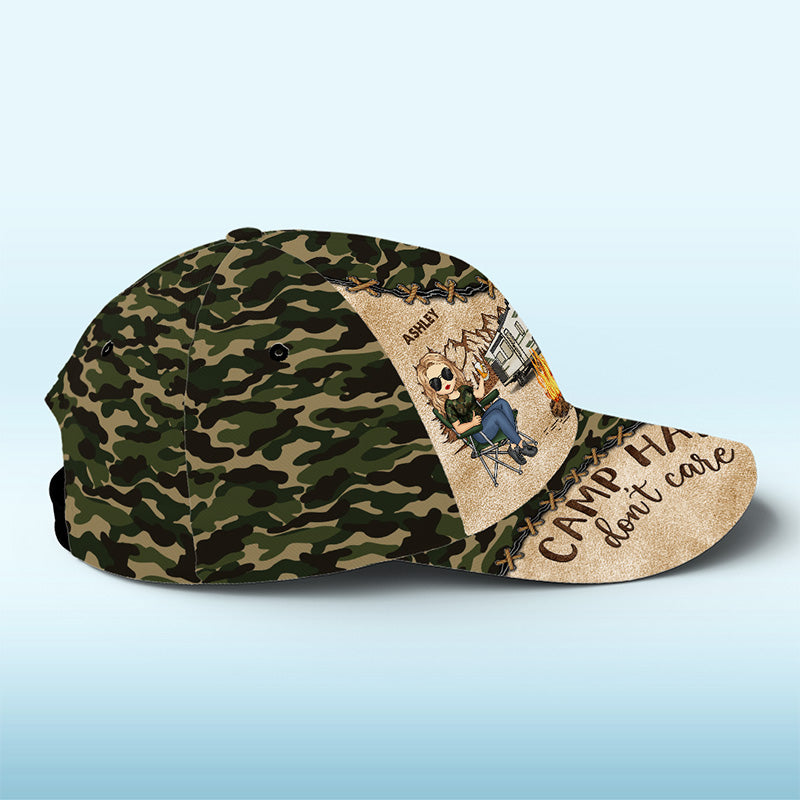 Nous sommes des campeurs heureux - Casquette de camping personnalisée, casquette classique à imprimé intégral - Cadeau pour les amateurs de camping