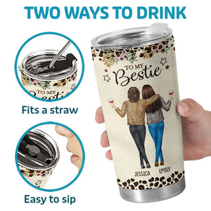 Good Friends Are Like Stars - Bestie Personalized Custom Tumbler - Gift For Best Friends, BFF, Sisters