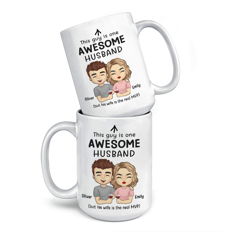 Ce type est un mari génial - Tasse personnalisée pour couple - Cadeau pour mari et femme, anniversaire