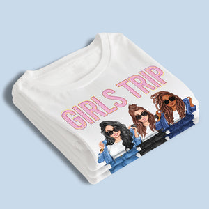 Voyage entre filles, définitivement moins cher qu'une thérapie - T-shirt unisexe personnalisé pour meilleure amie - Vacances d'été, cadeau pour meilleure amie, meilleure amie, sœurs