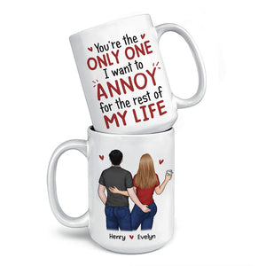 Je promets d'être toujours à tes côtés - Mug personnalisé pour couple - Cadeau pour mari et femme, anniversaire