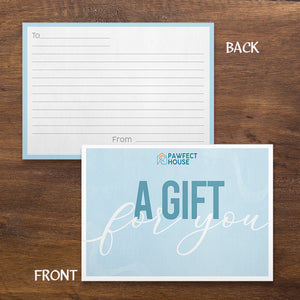Pawfect House Editable Gift Card