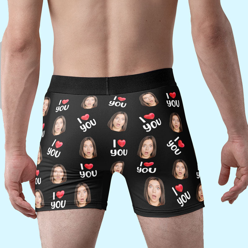 Boxer personnalisé humoristique pour homme, cadeau d'anniversaire pour petit ami, mari ou anniversaire.