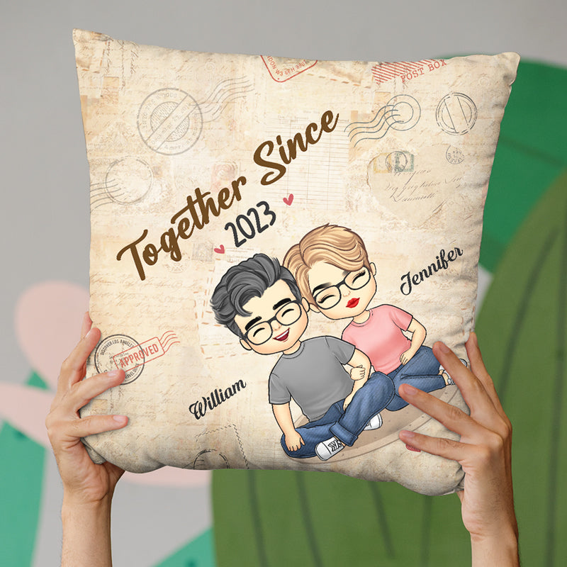 Toi et moi, on a ça ! Oreiller personnalisé pour couple ! Cadeau pour mari et femme, anniversaire