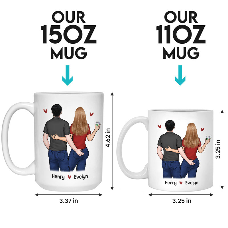 Je promets d'être toujours à tes côtés - Mug personnalisé pour couple - Cadeau pour mari et femme, anniversaire