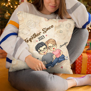 Toi et moi, on a ça ! Oreiller personnalisé pour couple ! Cadeau pour mari et femme, anniversaire