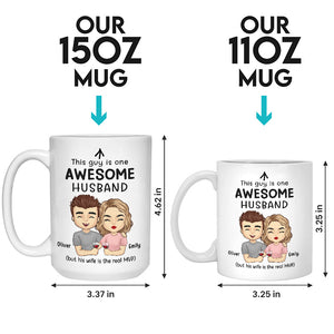 Ce type est un mari génial - Tasse personnalisée pour couple - Cadeau pour mari et femme, anniversaire