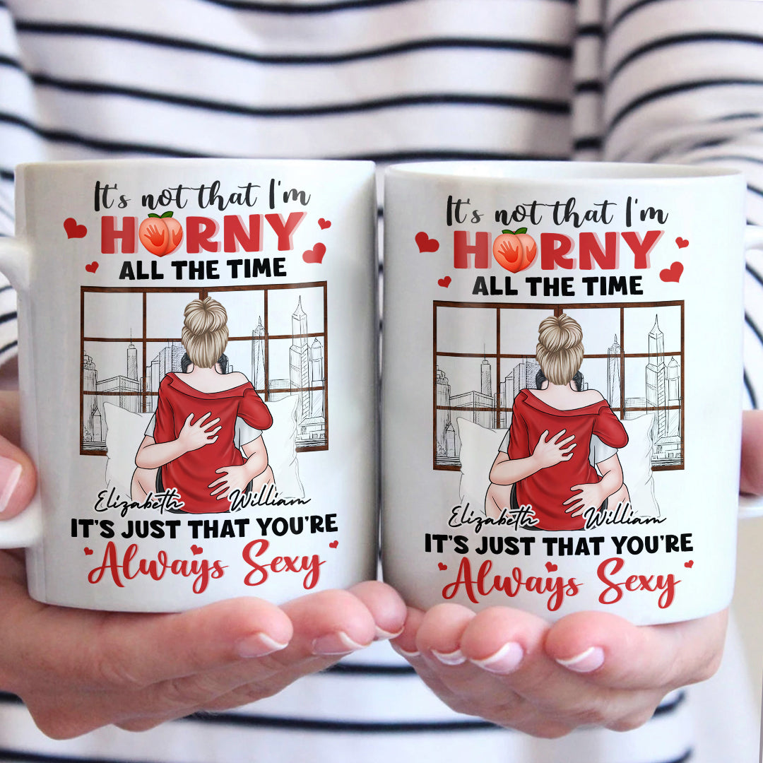 Je veux juste être avec toi - Tasse personnalisée pour couple - Cadeau pour mari et femme, anniversaire