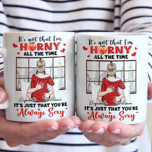 Je veux juste être avec toi - Tasse personnalisée pour couple - Cadeau pour mari et femme, anniversaire