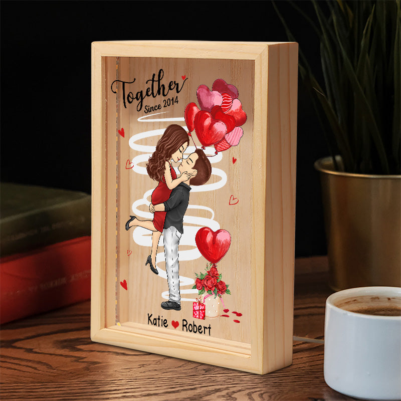 Mon amour, le mien, tout à moi - Cadre photo personnalisé pour couple - Cadeau pour mari, femme, anniversaire