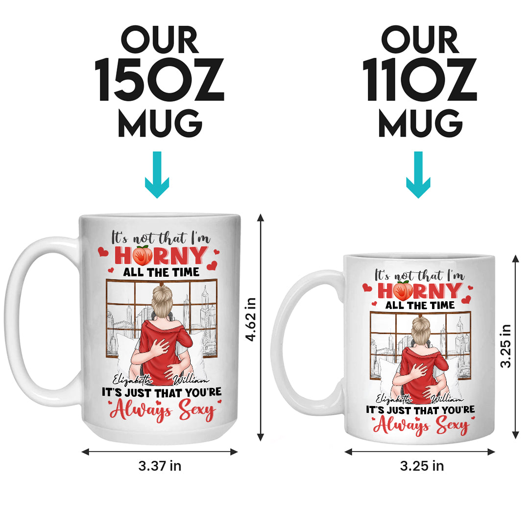 Je veux juste être avec toi - Tasse personnalisée pour couple - Cadeau pour mari et femme, anniversaire