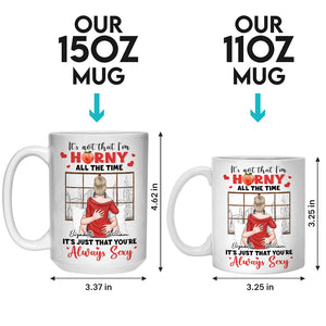 Je veux juste être avec toi - Tasse personnalisée pour couple - Cadeau pour mari et femme, anniversaire