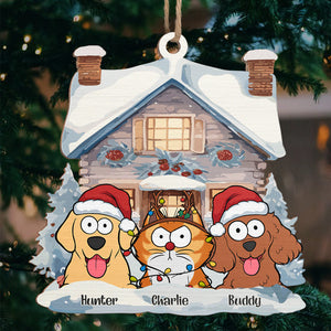 Passez un Noël miaouant ! Décoration personnalisée pour chien et chat ! Bois de forme personnalisée ! Cadeau de Noël pour les propriétaires et les amoureux des animaux.