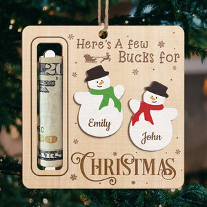 Joyeux Noël ! Décoration de Noël personnalisée pour toute la famille, porte-monnaie en bois de forme personnalisée. Cadeau de Noël pour les membres de la famille.