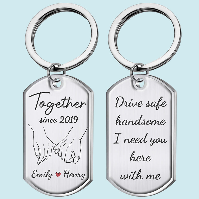 Je suis à toi pour toujours - Porte-clés personnalisé pour couple - Cadeau pour mari et femme, anniversaire