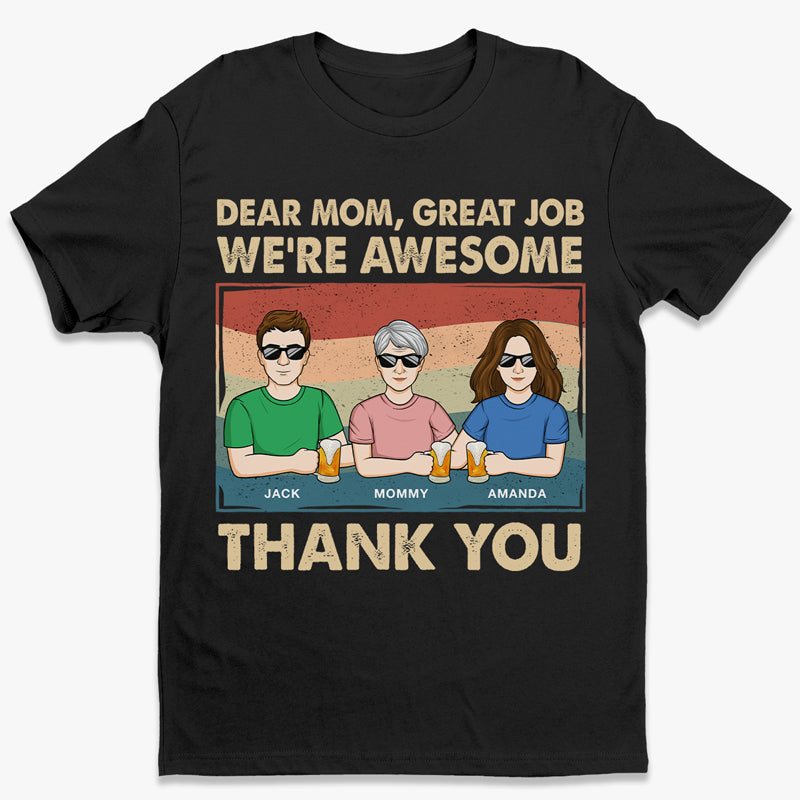 Chère maman, merci - T-shirt unisexe personnalisé pour la famille, sweat à capuche, sweat-shirt - Cadeau pour maman