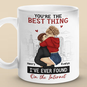 Je suis si heureux de t'avoir trouvé - Tasse personnalisée pour couple - Cadeau pour mari et femme, anniversaire