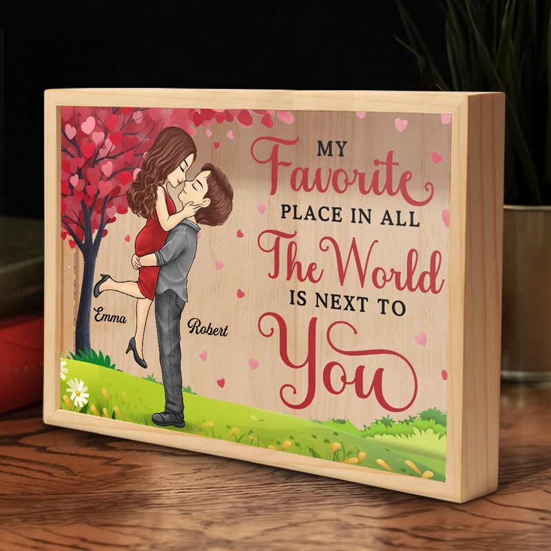 Notre amour est éternel - Cadre photo personnalisé pour couple - Cadeau pour mari et femme, anniversaire