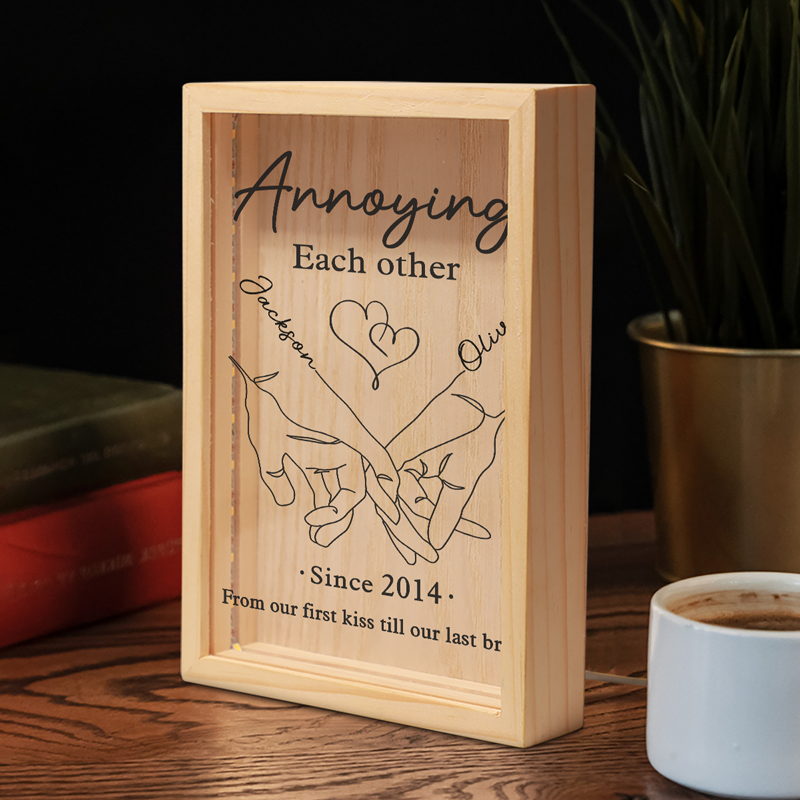 Ennuyez-vous les uns les autres pour toujours - Cadre photo personnalisé pour couple - Cadeau pour mari et femme, anniversaire