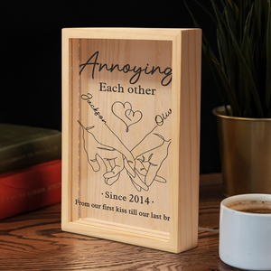 Ennuyez-vous les uns les autres pour toujours - Cadre photo personnalisé pour couple - Cadeau pour mari et femme, anniversaire