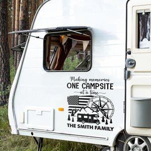 C'est nous, notre vie, notre caravane - Autocollant de camping personnalisé pour camping-car - Cadeau pour les amateurs de camping