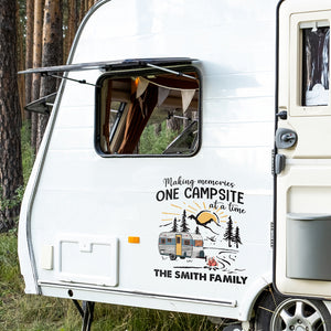 Notre histoire, notre vie, notre caravane - Autocollant personnalisé pour camping-car - Cadeau pour les amateurs de camping