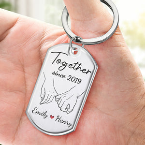 Je suis à toi pour toujours - Porte-clés personnalisé pour couple - Cadeau pour mari et femme, anniversaire