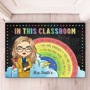 Vous pouvez tout faire - Tapis décoratif personnalisé pour la maison - Cadeau de pendaison de crémaillère pour enseignant, rentrée scolaire