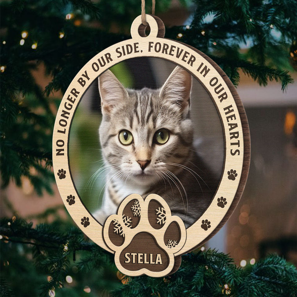 Custom Photo A Dog’s Love Is Forever - Memorial Personalized Custom Ornament - Wood Custom Shaped - Christmas Gift, Sympathy Gift For Pet Owners, Pet Lovers