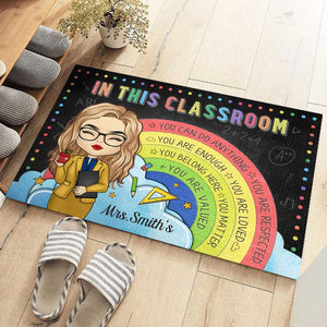 Vous pouvez tout faire - Tapis décoratif personnalisé pour la maison - Cadeau de pendaison de crémaillère pour enseignant, rentrée scolaire
