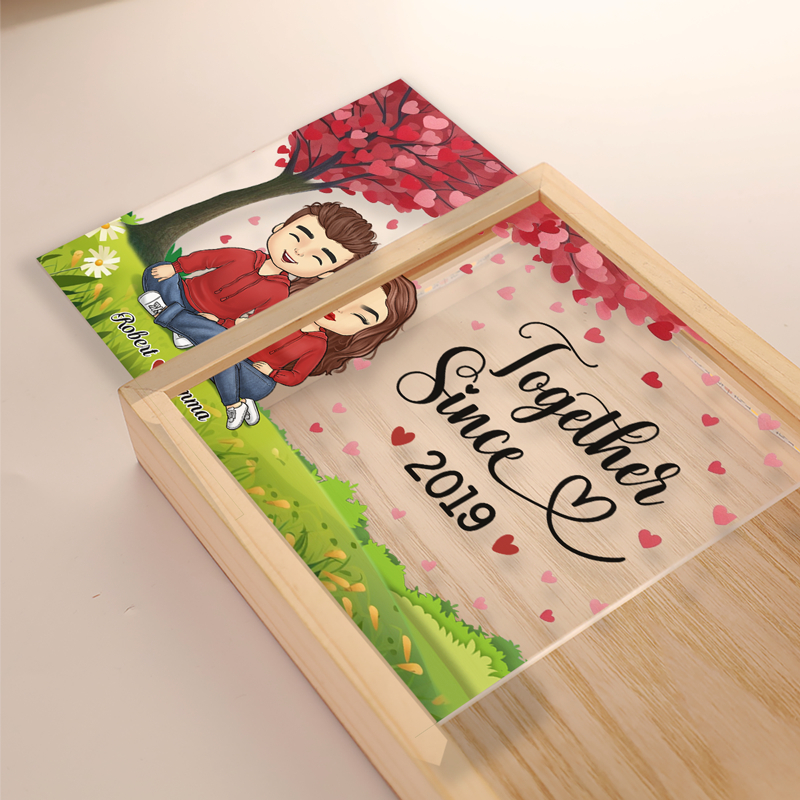Je suis à toi pour toujours - Cadre photo personnalisé pour couple - Cadeau pour mari et femme, anniversaire