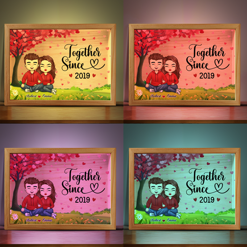 Je suis à toi pour toujours - Cadre photo personnalisé pour couple - Cadeau pour mari et femme, anniversaire